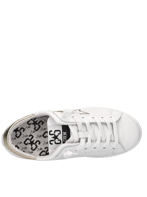 Sneakers in pelle e glitter TWO STARS | 2SB3271 074BIANCO-ORO